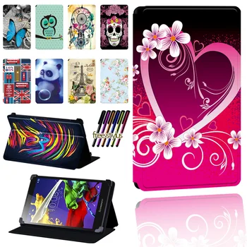 

Oldimage Case for Lenovo Tab 2 A7 / A8 / A10-70 / Tab 3 / Tab 4 Tablet Pu Leather Foldable Dust-proof Lightweight Case Cover