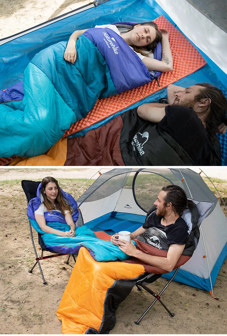 Naturehike открытый кемпинг спальный мешок Сверхлегкий Водонепроницаемый Сращивание держать тепло три сезона спальный мешок Туризм путешествия Кемпинг