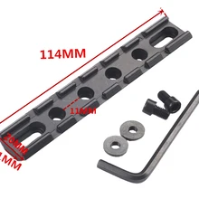 Тактический военный Picatinny RIS 20 мм Стандартный Вивер рейка крепление База держатель адаптер алюминиевый пистолет принадлежности для охоты