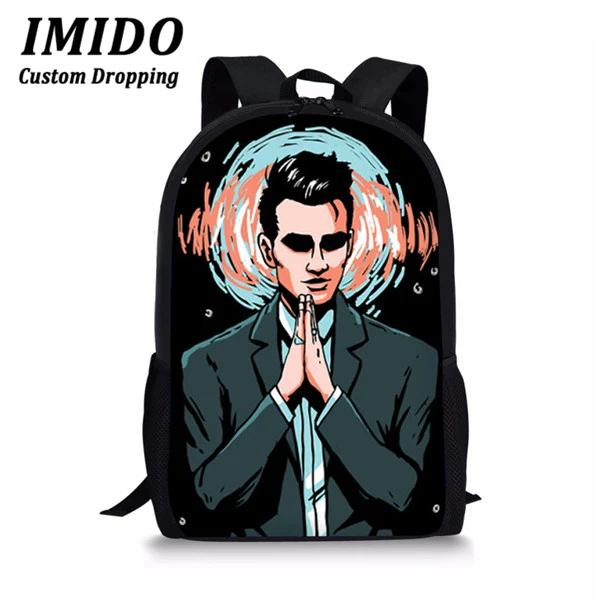IMIDO, школьный рюкзак, panic! At The Disco, рюкзак для девочек-подростков, мальчиков, школьный рюкзак, женский рюкзак для путешествий - Цвет: WLL3544C