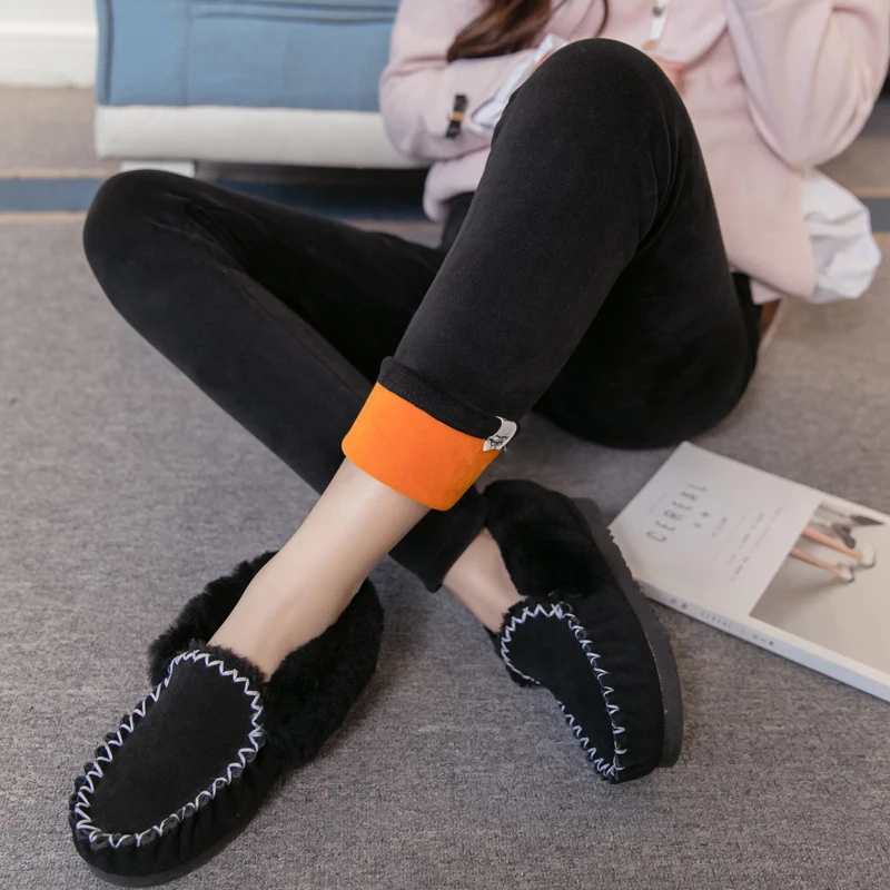 Pregnant Women Winter leggings Double Sided Velvet Keep Warm Trousers Maternity thick Fleece Belly Pants maternity leggings