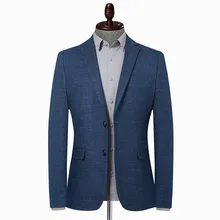 Manteau Blazer en laine pour homme, coupe Slim, col rabattu, costume de bureau, à la mode, chaud, automne 
