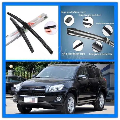 Puou для Citroen C3 2004-08 Высокое качество 2 шт передние мягкие резиновые щетки стеклоочистителя ветрового стекла