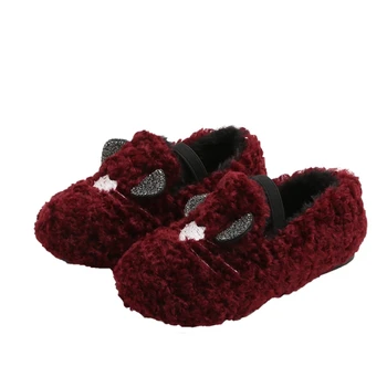 

New Children Shoes Cotton Casual Styles Boys Girls Velvet Shoes Soft Comfortable Loafers Slip On Kids Shoes