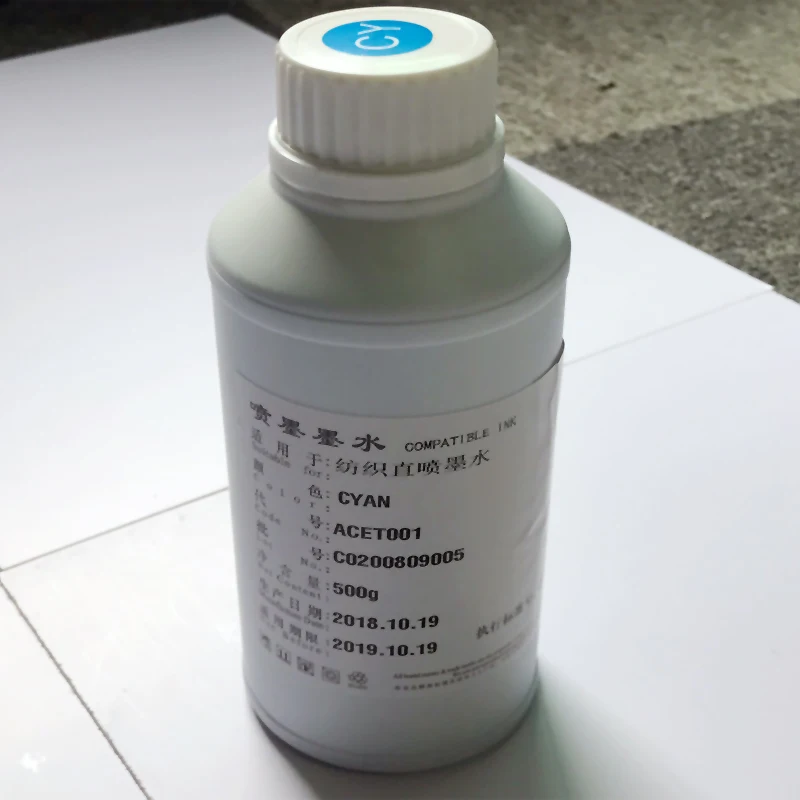 US $345.00 5500ML 51000ML Textile InK Garment DTG Ink For DX5 DX6 DX7 DX10 Printhead For Tshirts Clothes Printing