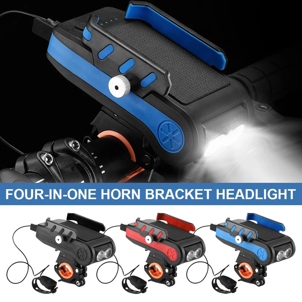 

Передсветильник для велосипеда, 1100 люмен, с держателем для телефона, с колокольчиками, 4000 мА · ч, фонарик для велосипеда, Аксессуары для велосипеда