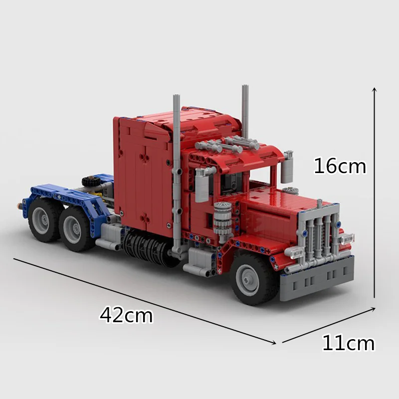 MOC 24330 379 Peterbilt Модель грузового автомобиля игрушечный набор обучающий Diy строительные блоки кирпичи игрушки для детей подарок на день рождения