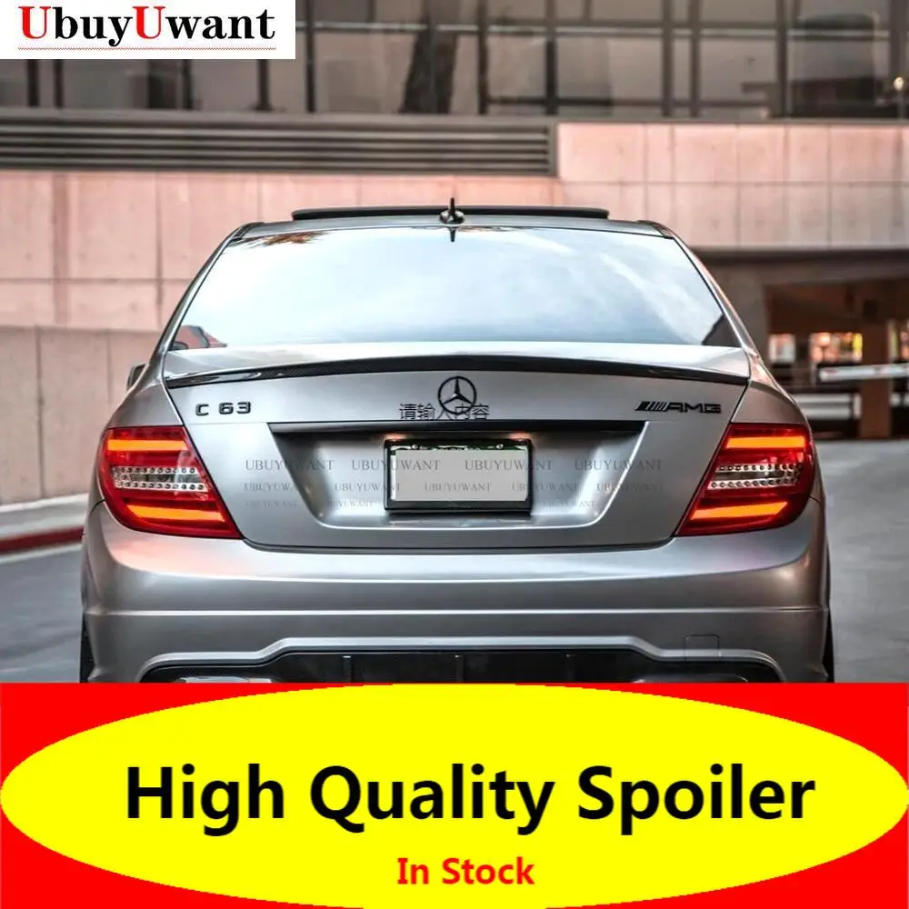 Спойлер для W204 Mercedes Benz спойлер из АБС-пластика заднего крыла автомобиля C180 C200 C260