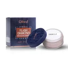 Qibest рассыпчатая пудра для лица контроль масла для осветления лица рассыпчатая пудра стойкий водонепроницаемый макияж консилер