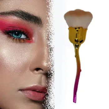 

Rose Shape Makeup Brushes Comfortable Cosmetic Brush Professional Brushes Portable Beauty Makeup Tool