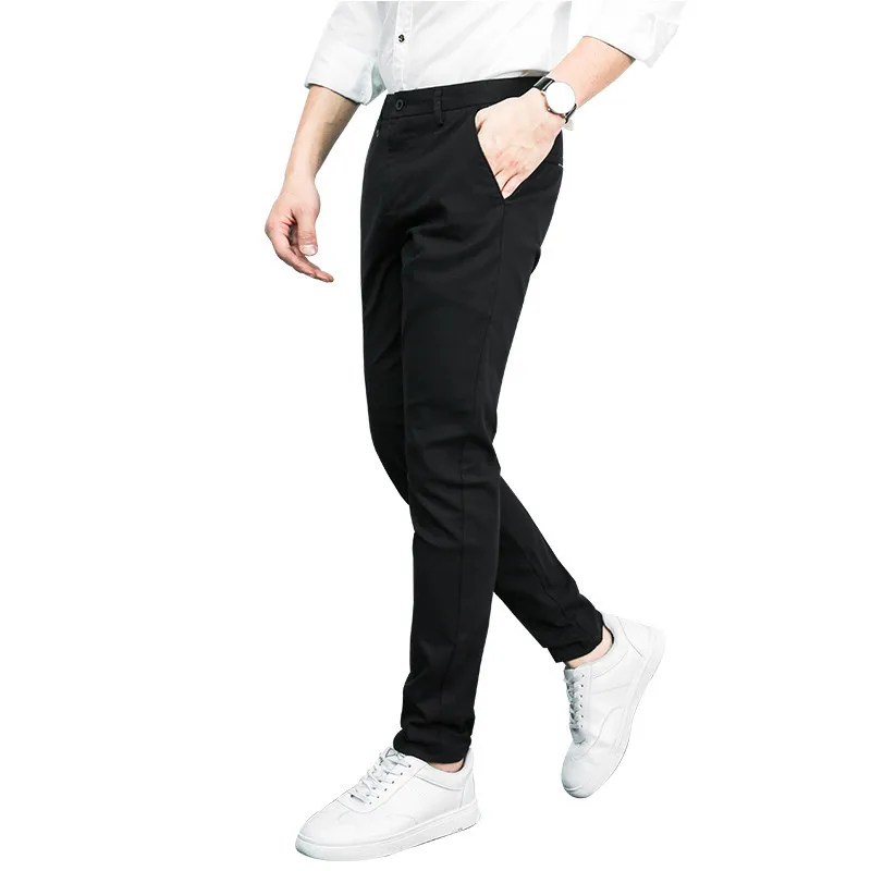 

2018 Spring And Autumn New Style Slim Fit Pants Casual Pants Men's Straight-Cut Pants Large Size Business Elasticity Suit Pants