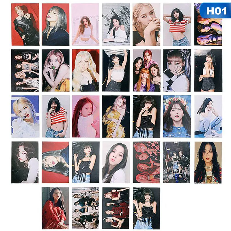 32 шт./компл. K-POP BLACKPINK альбом самодельные Бумага ЛОМО карта фото карты HD Фотокарта