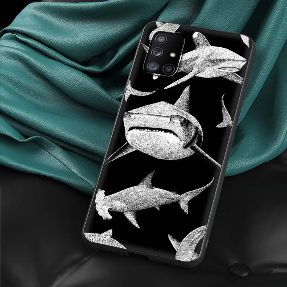 Ocean Whale Shark Swim Art Phone Case - TPU Silicone Cover