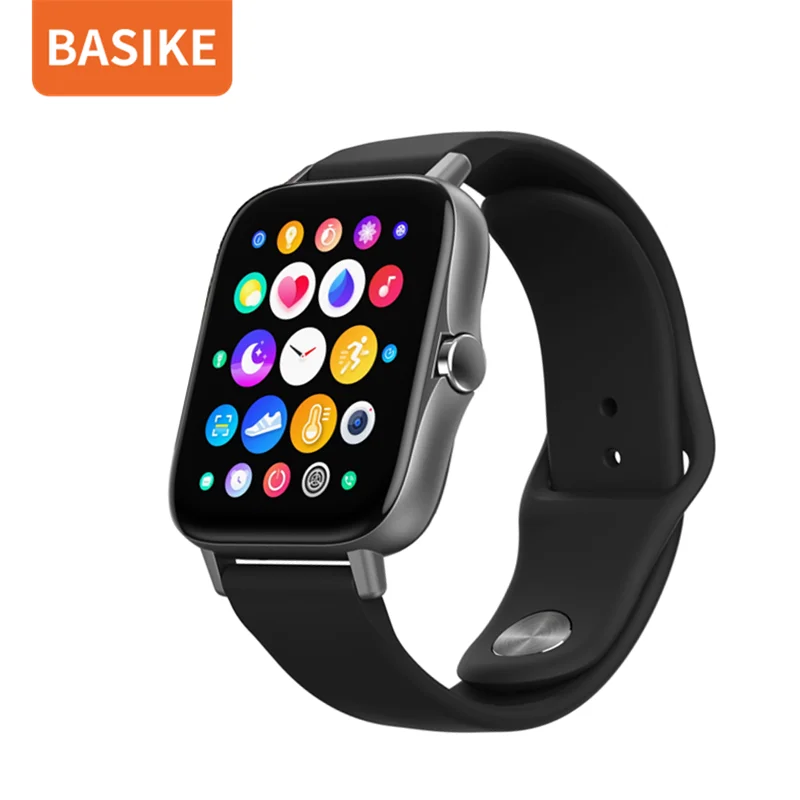BASIKE Smart Watch Answer Call Men Waterproof Women Dial Smartwatch Activity Tracker Heart Rate Sport for Android iOS Phone | Электроника