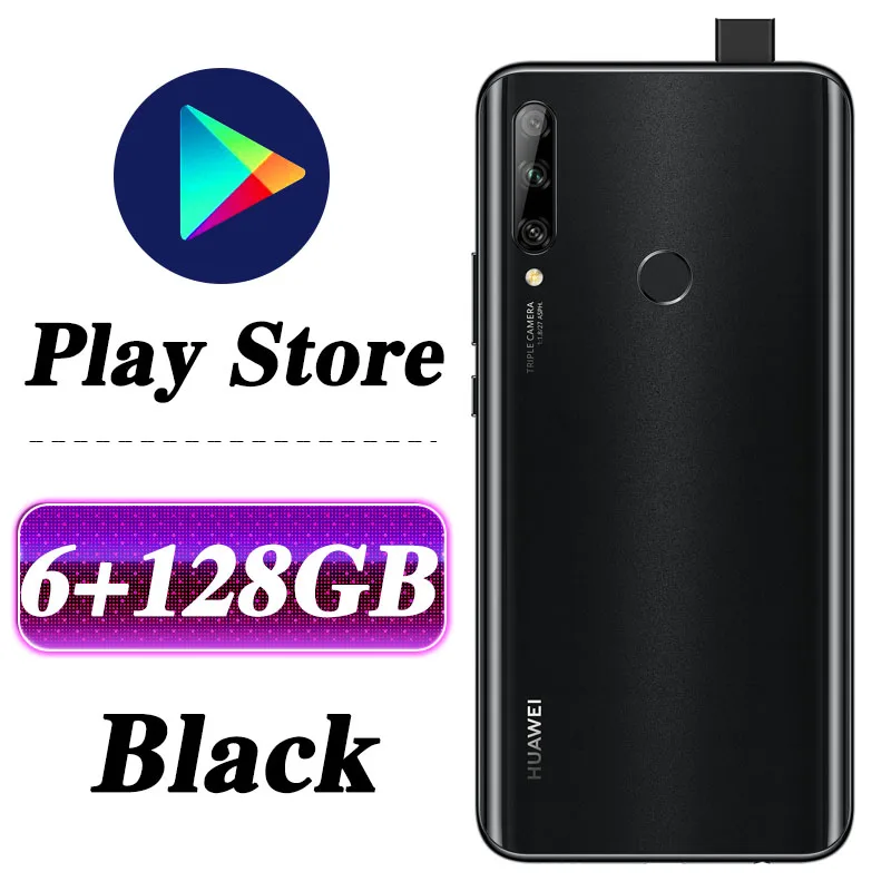 6G 128G Black Huawei Enjoy 10 Plus смартфон 6,59 ''Kirin 710F Восьмиядерный Авто всплывающая камера разблокировка отпечатков пальцев Поддержка Google play - Цвет: 6G 128G Black