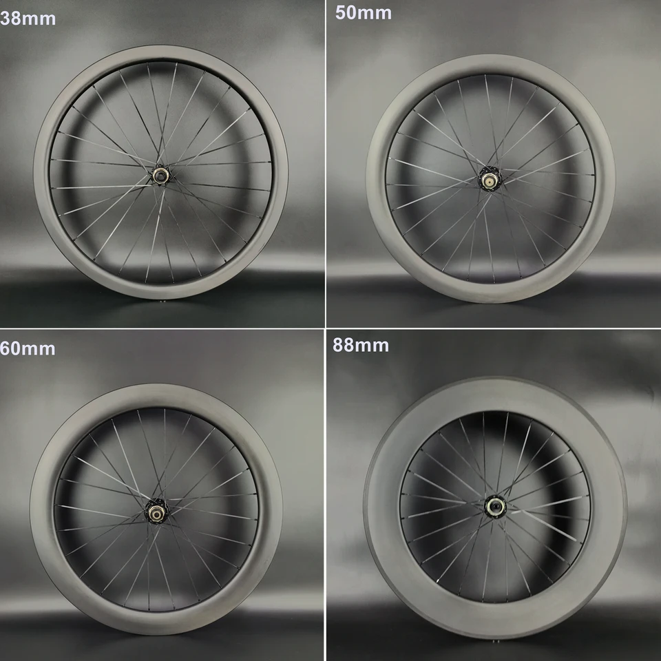 700Cシングルリアディスクブレーキカーボンホイール38/50/60/88