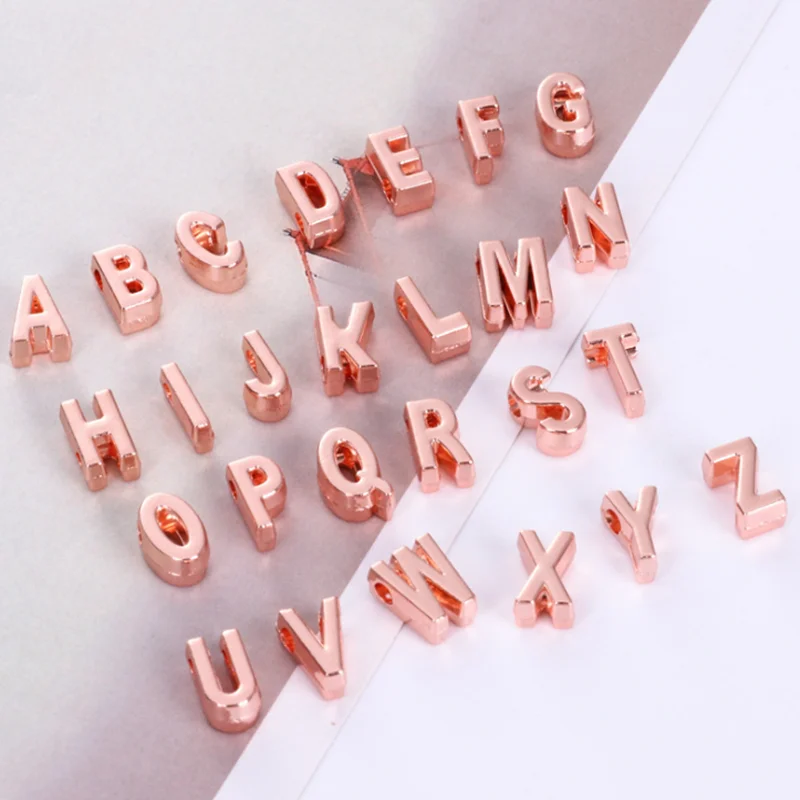 DIY аксессуары ручной работы материалы перфорированные буквы кулон a-z ожерелье браслет аксессуары