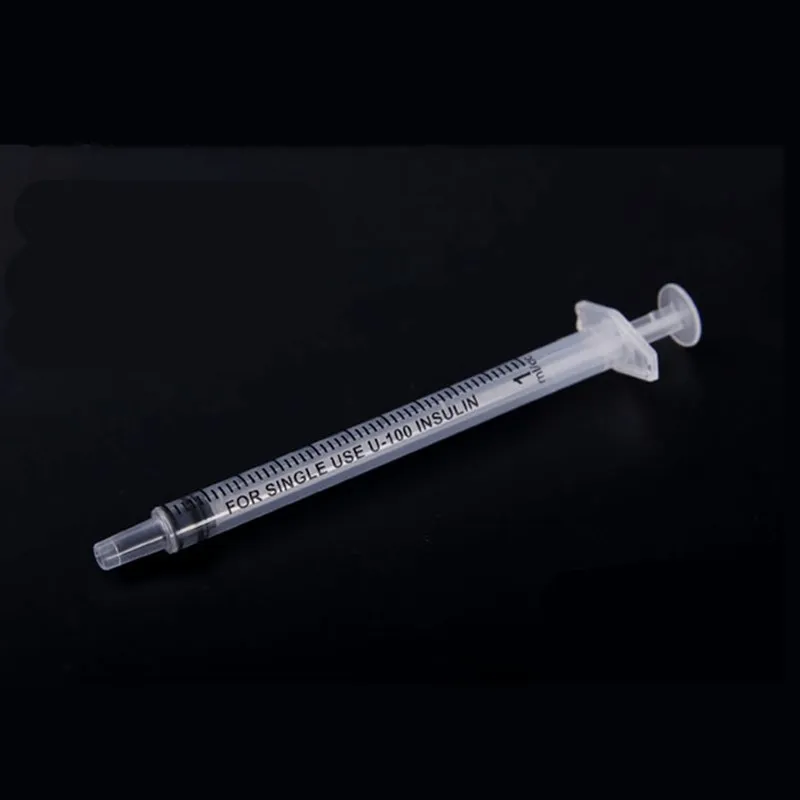 5pcs 10pcs 1ml 2ml Sterile medical injection Industry Dispensing Measuring Liquid Glue Syringes with Pointed Needle Storage Caps 3