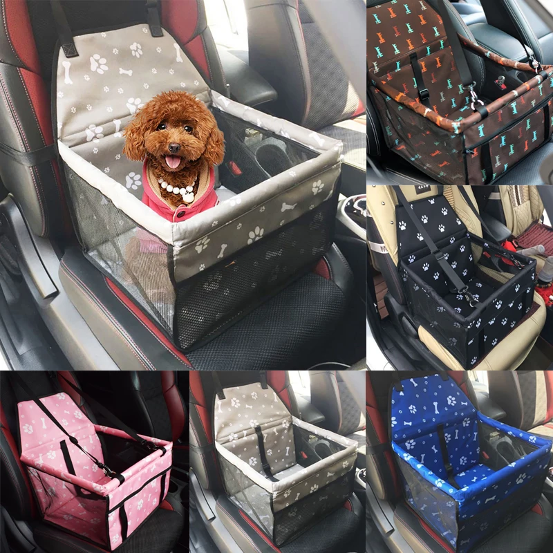 Автомобильная сумка-переноска для питомца собаки, водонепроницаемая корзина для сидения собаки, безопасная сумка для переноски кошки, щенка, дорожная сетчатая подвесная сумка, чехол для сиденья автомобиля