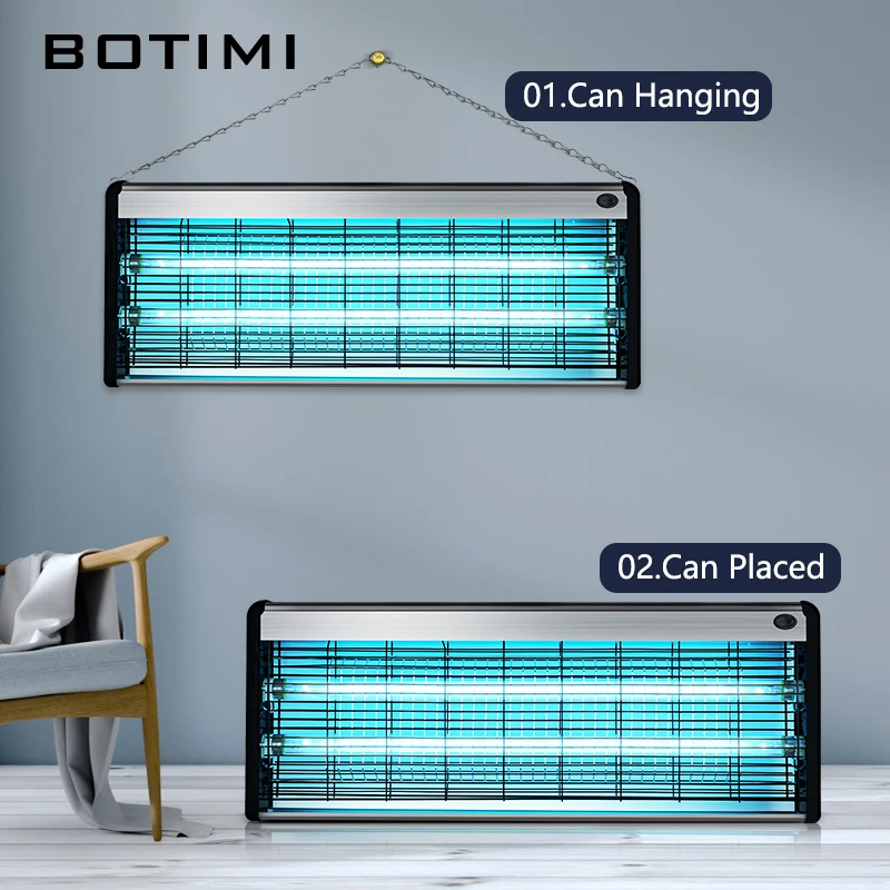 

BOTIMI Ultraviolet 220V Disinfection Lamp Wall Mounted Commercial Use Pet Shop Hanging Sterilization Lamp uv light sterilizer