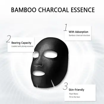 Amino Acid Bamboo Charcoal Bubble Mask Moisturizing Hydrating Face Mask Oil Control Blackhead Removal Skin