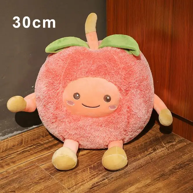 30cm cherry 30-60 см мультфильм моделирование фрукты плюшевая игрушка милый ананас арбуз вишня плюшевая подушка украшение дома дети девочка подарок - Цвет: 30cm cherry