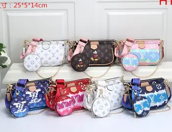 

Luxury Leather Handbags Women Bags Louis Vuitton LV- Designer Brand Women's Shoulder Bags Large Capacity Ladies Hand Bags L3611