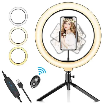 

2020 New Live Broadcast 26Cm Fill Light 10 Inch Led Ring Light Photography Self-Timer Tripod Self-Timer Artifact Desktop