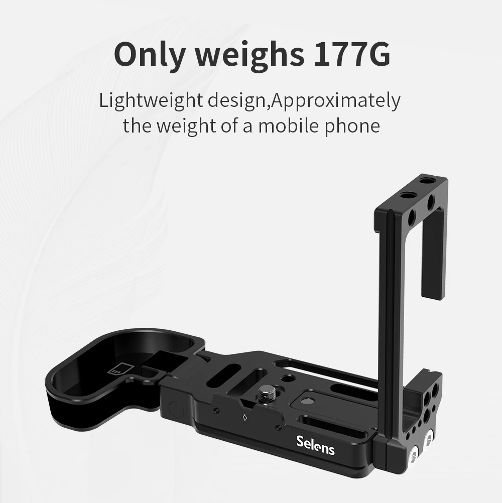 Selens Camera L-Bracket For Canon EOS R5 and R6 With Arca-Type 1/4" Accessory Th