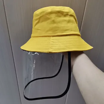 

Children's Anti-Spray Cap Light Section Anti-Liquid Fisherman Hat Child Protective Basin Hat With Transparent Baffle Boy&Girl