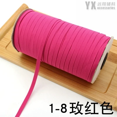6 мм Модные цветные резинки 14 метров DIY Decora брюки аксессуары для шитья волос - Цвет: Color