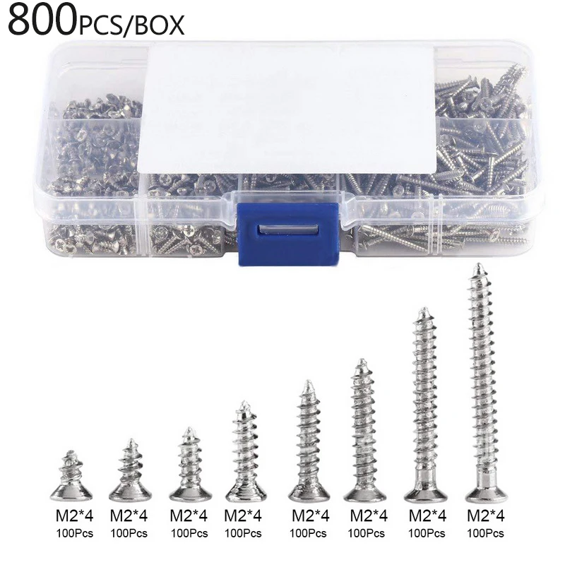 

M3 M4 M5 Stainless Steel Flat Head / Button Head Hex Socket Head Cap Bolts Screws Nuts Assortment Kit 500Pcs Screws Nuts Set