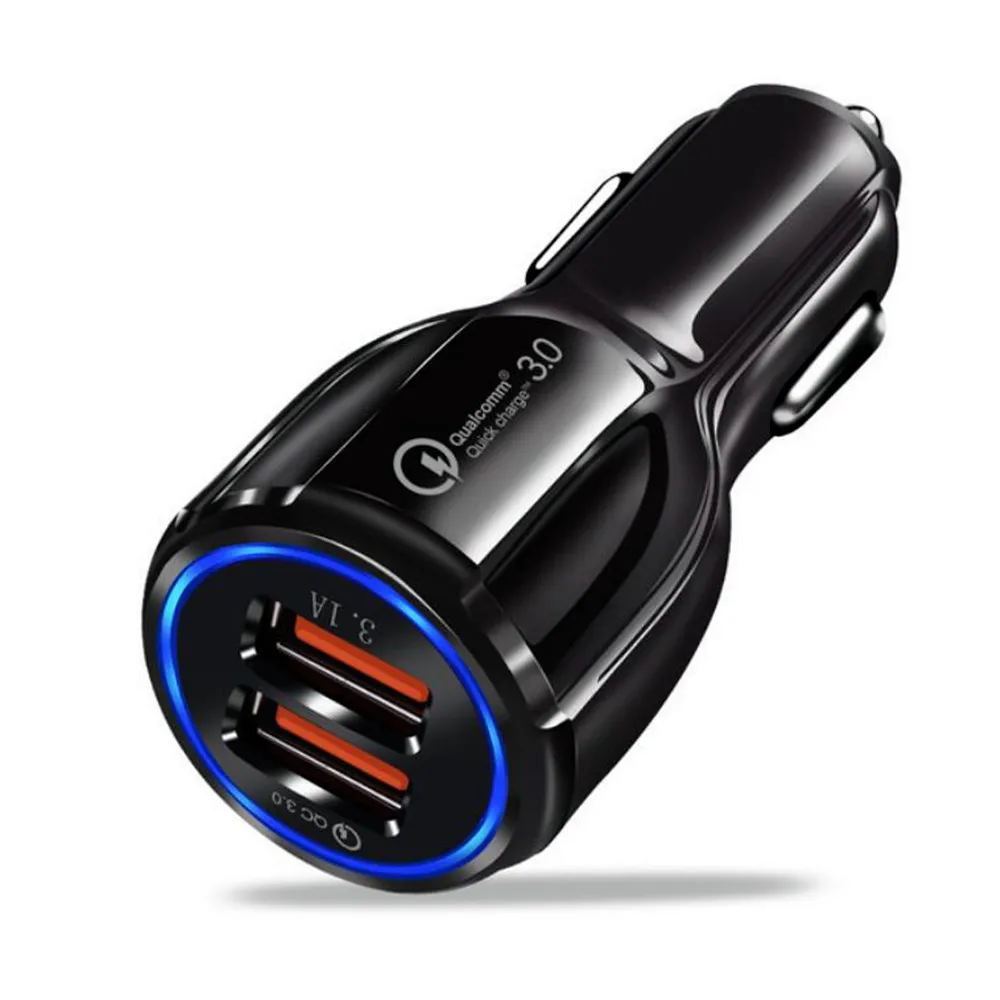 dual usb car charger Quick Charger 3.0 Car Charger for Mobile Phone Dual Usb Car Charger Qualcomm Qc 3.0 Fast Charging Adapter Mini Usb Car Charger samsung car charger Car Chargers