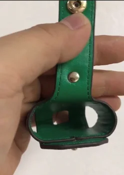 

Luxury design leather case for AP 1 2 case bluetooth earphone protective cover Brand Strap Anti Lost airpodscase headset bag