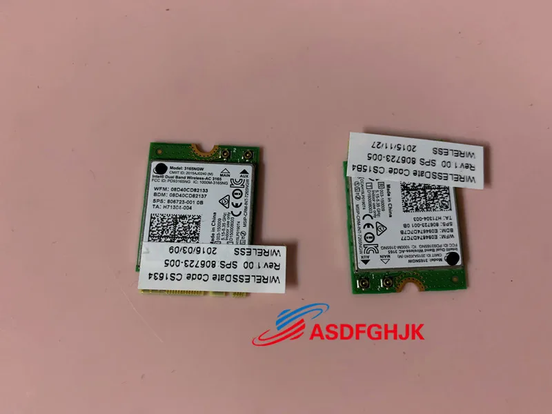 Utilizzato Per Hp Pavilion X2 10 10-N100Na 10-N130Nf 10-N126Nf 10-N108Nf Wireless-Ac 3165 3165 Ngw 806723 - 001 H71304-004