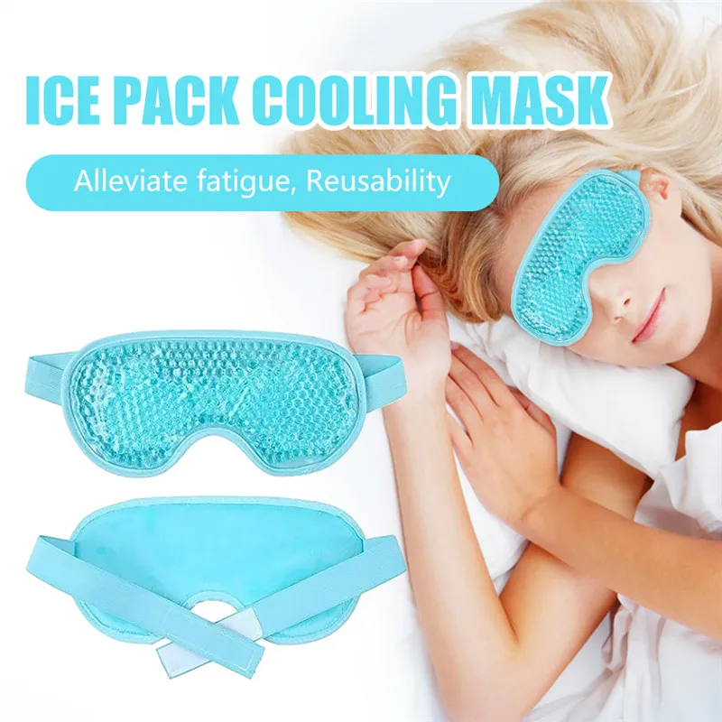 New Gel Eye Mask Reusable Beads for Hot Cold Therapy Soothing Relaxing Beauty Sleeping Ice Goggles |