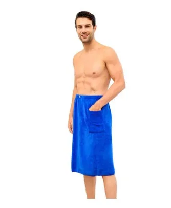 LDAJMW Мужская одежда, Хлопковое полотенце для взрослых, мужское супер абсорбирующее полотенце для домашнего интерьера, индивидуальное летнее пляжное полотенце, Большое банное полотенце - Цвет: Blue