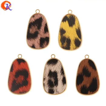 

Cordial Design 50Pcs 21*35MM Jewelry Accessories/DIY Pendant/Hand Made/Drop Shape/Leopard Print Effect/Charms/Earrings Findings