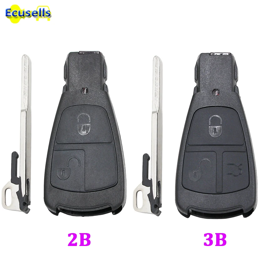 2/3 кнопки без ключа дистанционный чехол для FOB Mercedes Benz C180 1998 2004 W202 C E S класс со