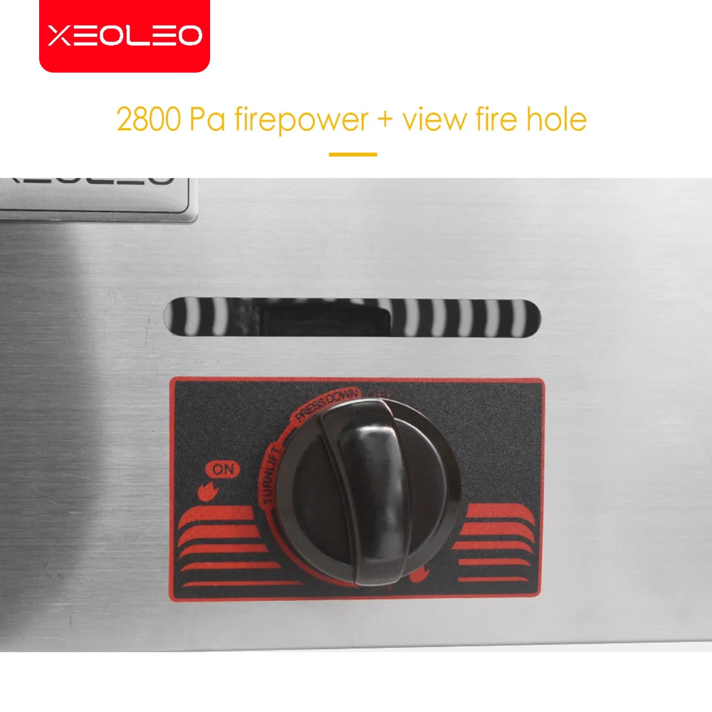 XEOLEO двойные пластины газовая машина для рыбных шаров сжиженный углеводородный