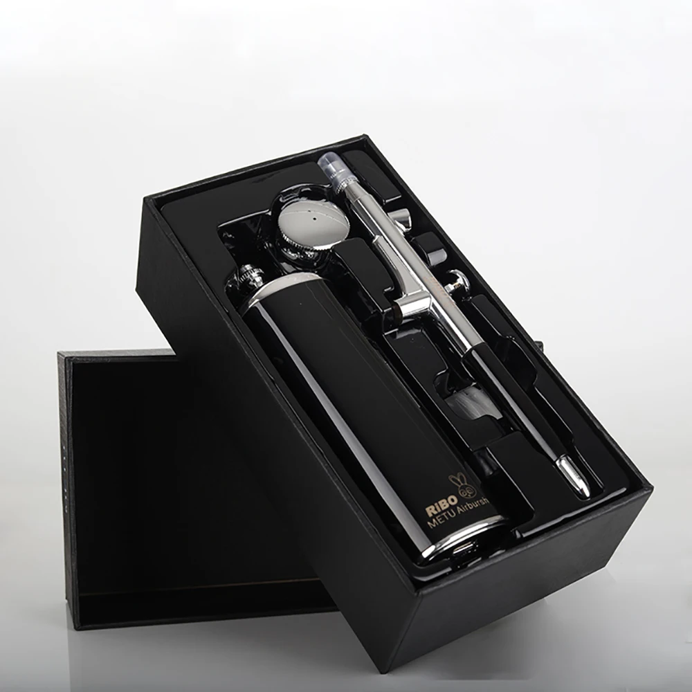 

Integrated mini cordless airbrush barber makeup kit machine system airbrush compressor with trigger gun cordless