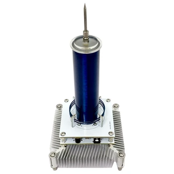 

Music Tesla Coil with Acrylic Base Shell Arc Plasma Loudspeaker Wireless Transmission Experiment Desktop Toy Model
