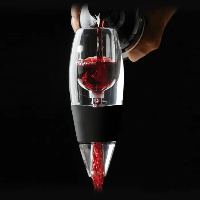 Профессиональный красное вино декантерный дозатор с подставка для фильтра держатель водки Быстрый воздушный аэратор для домашней столовой Бар необходимый набор DC156