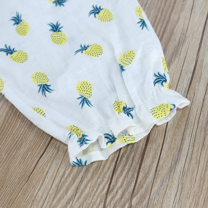 Full Printed Pineapple Girls Anti Mosquito Pants Summer Korean-style Baby Harem Pants Hot Selling Crawler