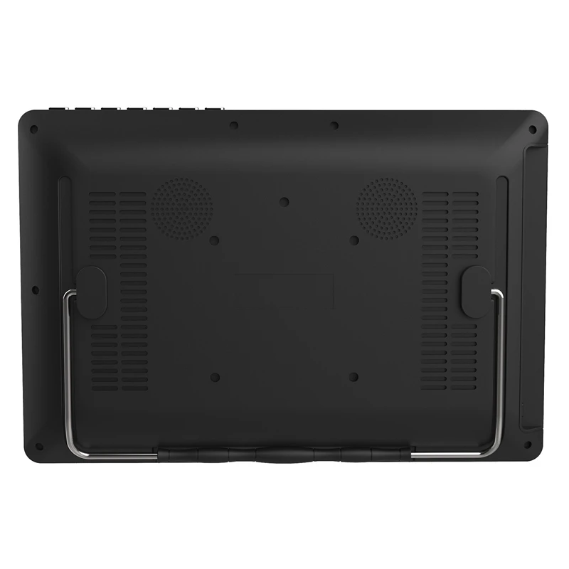 Портативный 12,1 дюймовый TFT светодиодный 1080P Dvbt2 цифровой аналоговый ТВ H.265 HDMI-IN автомобильный телевизор Поддержка USB TF кард-ридер с европейской вилкой