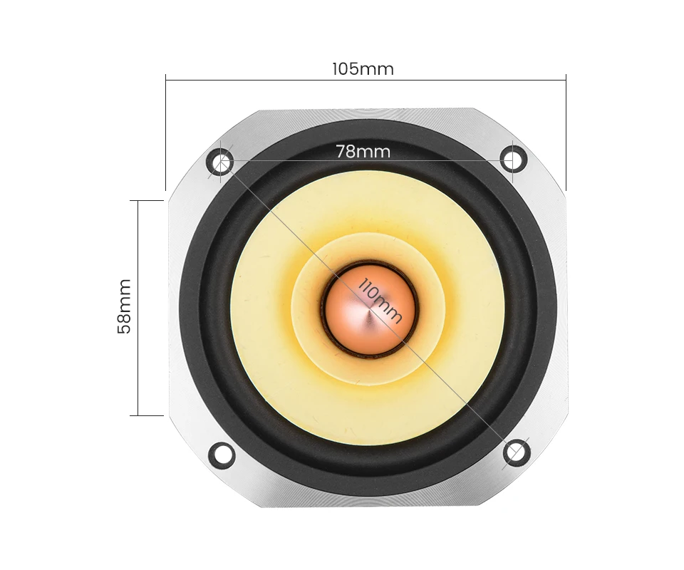 AIYIMA-Unidade de coluna gama completa, Tweeter Woofer,