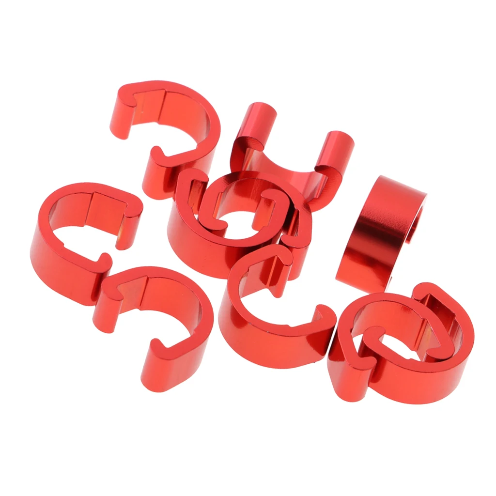 10pcs Bicycle C Type Buckle For Disc Brake Cable Shift Line Pipe Clamp Guide Frame Ties