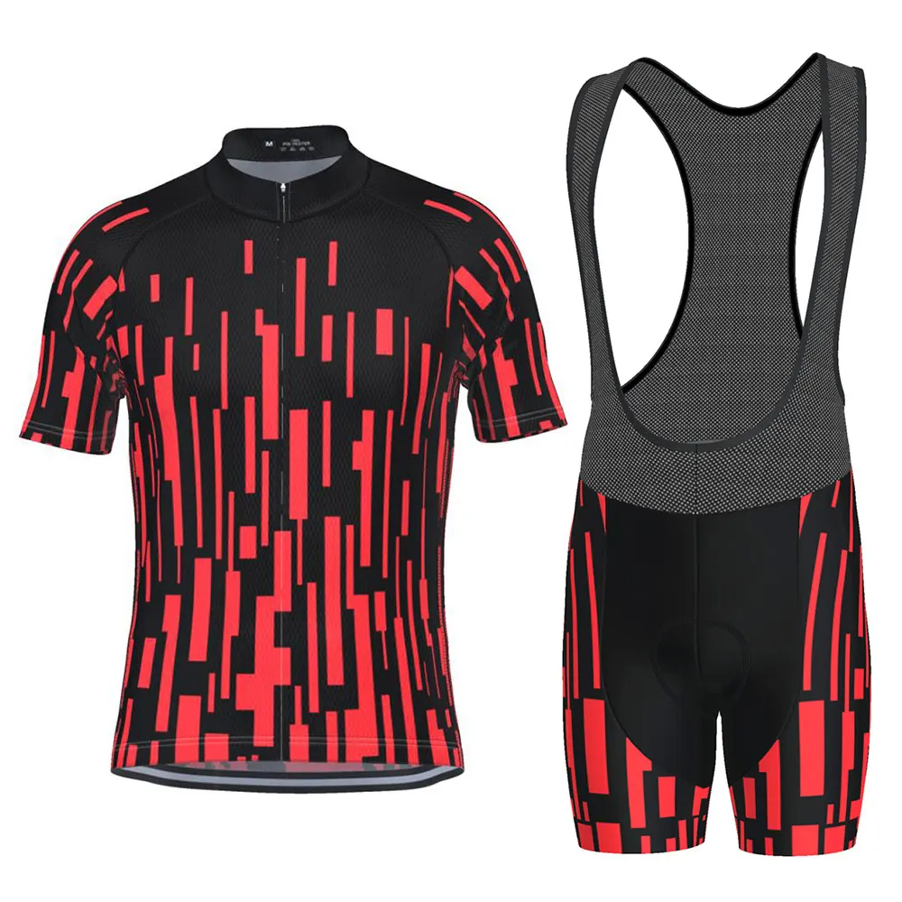 

HIRBGOD New 2019 Cycling Team Jersey Outdoor Sports Bike Pants Suit Mens Summer Quick Dry Pro Bicycling Shirts,TYZ084-09