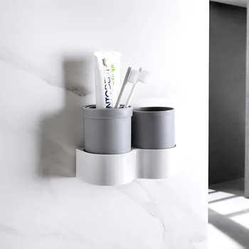 

Multifunctional Toothbrush Holder Travel Toothbrush Storage Box Cover Household Storage Wall Mount Bathroom Accessories Set