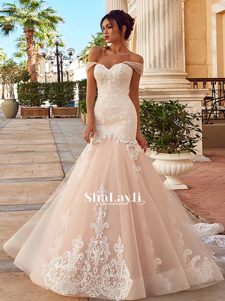 Elegant Wedding Dress Lace Appliques With Mermaid Sweetheart Neck Sleeveless Bride Gowns Back Lace Up Vestido De Novia Plus